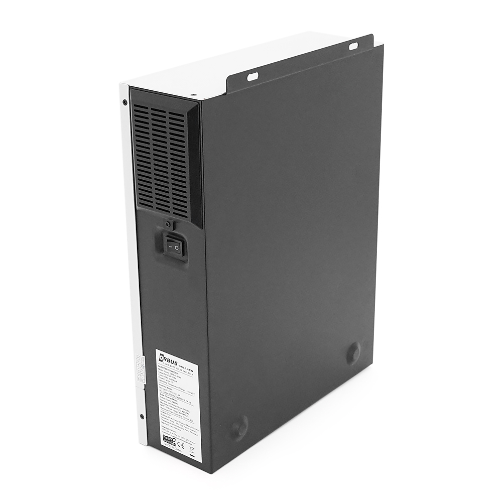 Гібридний інвертор ORBUS ORB-1.6KW, 2000 VA/1600W, 12V. струм заряду 20-60А, MPPT 30~400 В, 357*273*95мм, 4.6кг