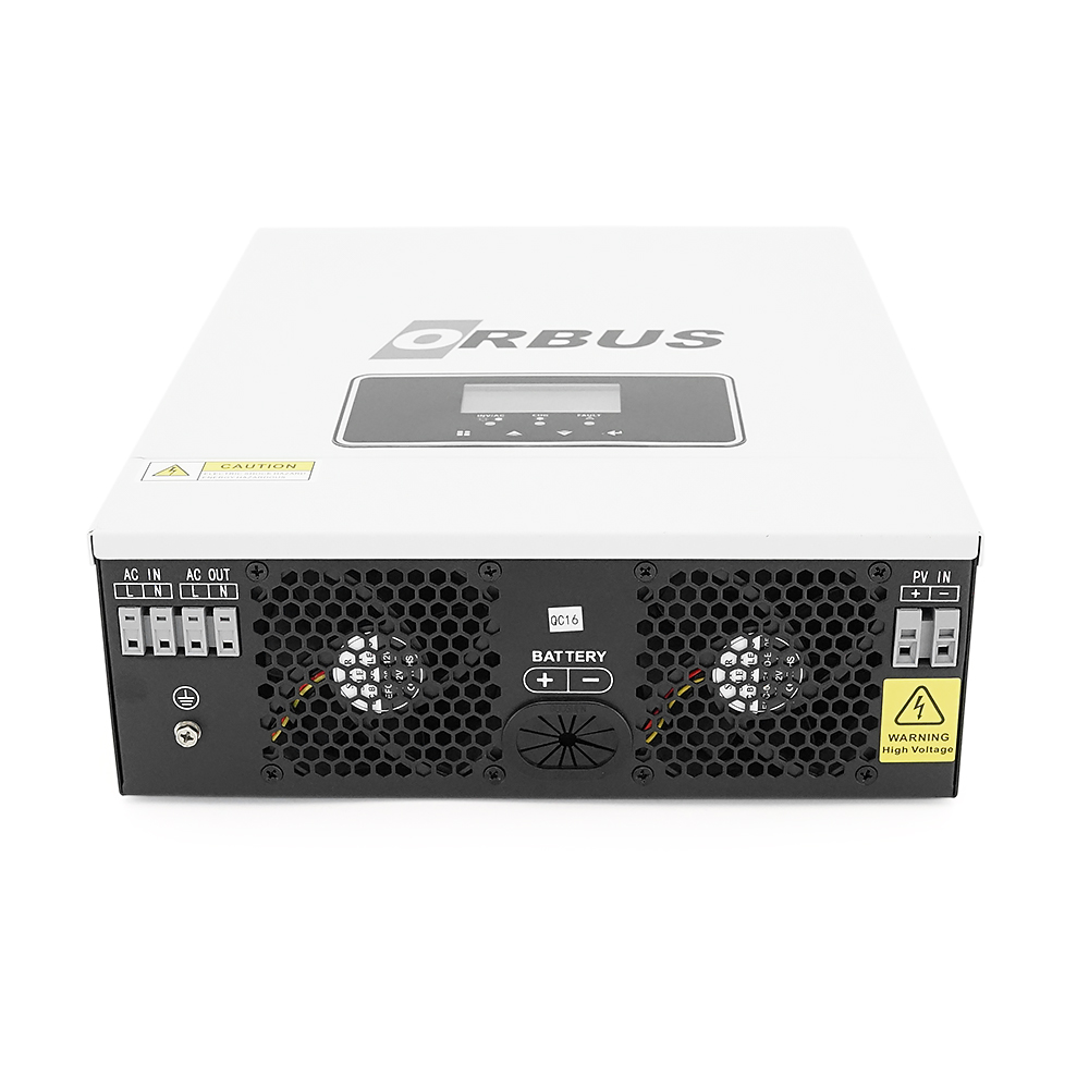 Гібридний інвертор ORBUS ORB-1.6KW, 2000 VA/1600W, 12V. струм заряду 20-60А, MPPT 30~400 В, 357*273*95мм, 4.6кг