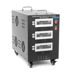 Стабілізатор напруги Conter MSER-30kVA/24kW- 400V-V2 трифазний, сервопривід, монтажу підлоги, LED дисплей, діапазон 225-450V, AC400±3%, колодка, 58kg