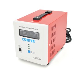 Стабілізатор напруги Conter MSER 3000 VA-V2/2250W однофазний, сервопривід, монтажу підлоги, LED дисплей, діапазон 130-260V, AC230±3%, 2*Shuko, 8.2kg