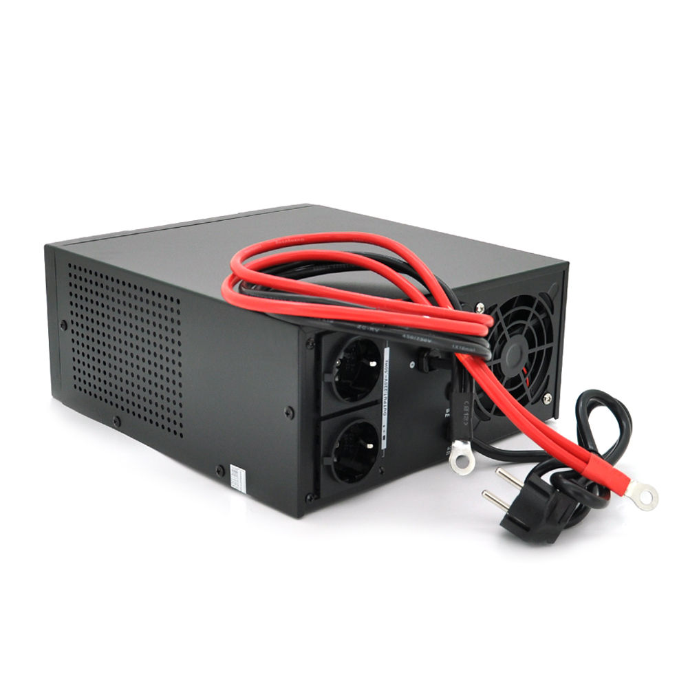 ДБЖ BRAZZERS BRSW-LFP-600 (500Вт), під зовнішній АКБ 12V(LiFePo4/GEL/AGM), струм заряду 10/20A, BOX