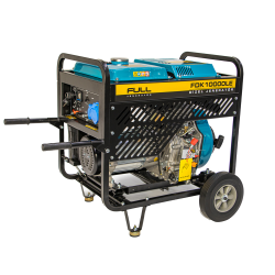 Дизельний генератор FULL FDK10000LE, 1-фазний 230V, 50Hz, 9.4kVA/7.5kW, бак 12,5 л, витрата 2 л/год, ручний/стартер (без АКБ), 700х510х620 мм, 124 кг