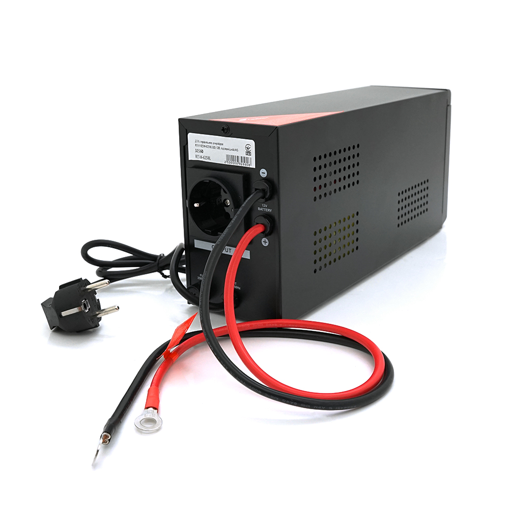 ДБЖ з правильною синусоїдою RITAR RZSW-625NL LED (370Вт),12В, під зовнішній АКБ, Q4 (320*132*210) 4,2 кг (236*85*130)