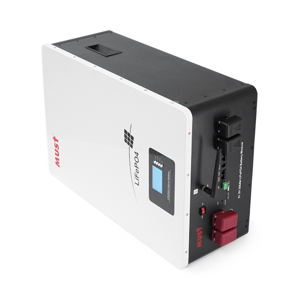 Акумуляторна батарея Must LiFePO4 LP16-48200 51.2V 200Ah, 10,24kWh, BMS100A@16S, CAN2.0/RS232/RS485, 6000 cycles, 625x442x250, 80kg