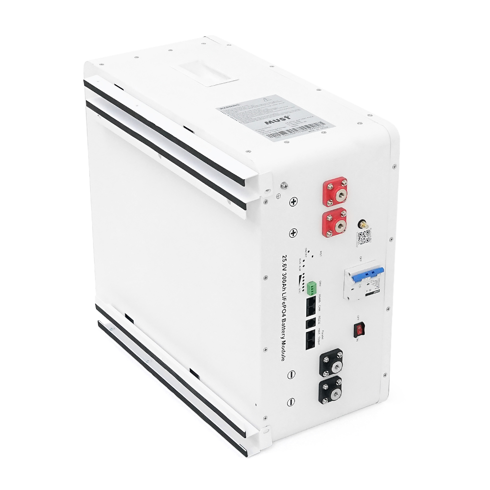 Акумуляторна батарея Must LiFePO4 LP16-24300 25.6V 300Ah, 7,68kWh, BMS100A@8S, CAN2.0/RS232/RS485, 6000 cycles, 486x442x250,44kg