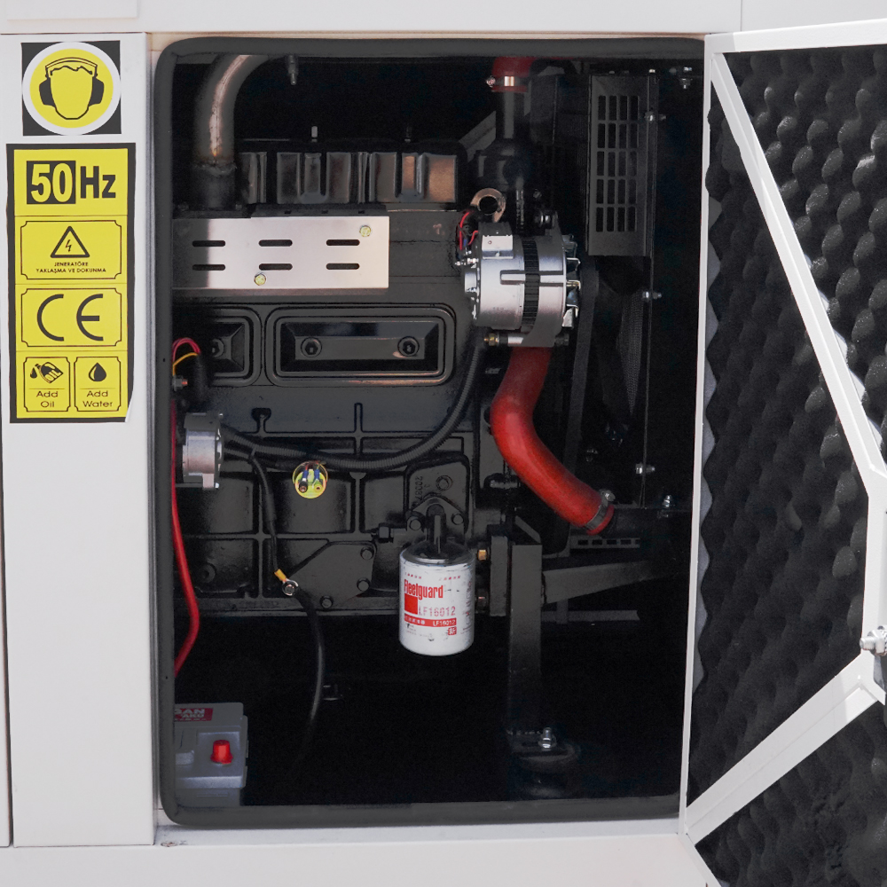 Генератор дизельний Uzman IYI-R-35 Ricardo ZH4100D 35 KVA/30KW, трифазний 230/400V, 50Hz, об'єм 100л, 2200x1000x1450 мм (AVR+ATS)