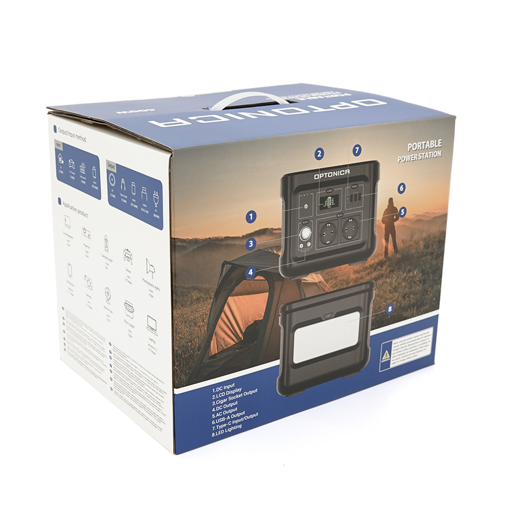 Зарядная станция Optonica B400-A1. Емкость 320Wt/h, Мощность 400W. Out:2xAC230, 2хDC13.3V/10A