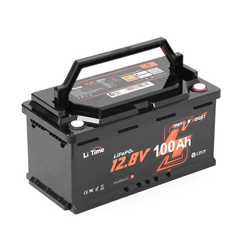 Акумуляторна батарея LiFePO4 Li-TIME 12.8V 100Ач 1280Wh Bluetooth