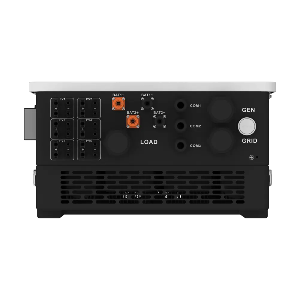 Гібридний інвертор (hybrid) Deye SUN-80K-SG02HP3-EU-EM6 HV, 80кВт, трифазний, (MPPT 150-1000/36A/АКБ 150-800V/50A)Parallel
