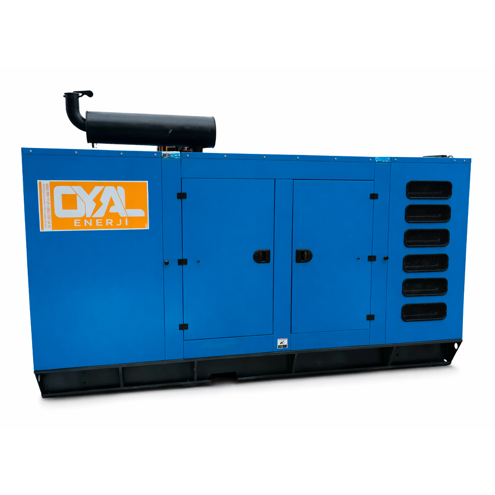 Дизельний генератор OYAL OYB-440 BAUDOUIN 6M16G450-5 440KVA/360KW, Альтернатор OYL315G, витрата 75% навантаження - 63,5 літрів/год, 230/400 В, 50 Гц (AVR+ATS), 4000x1500x2200 мм, 3690 кг, 630 л