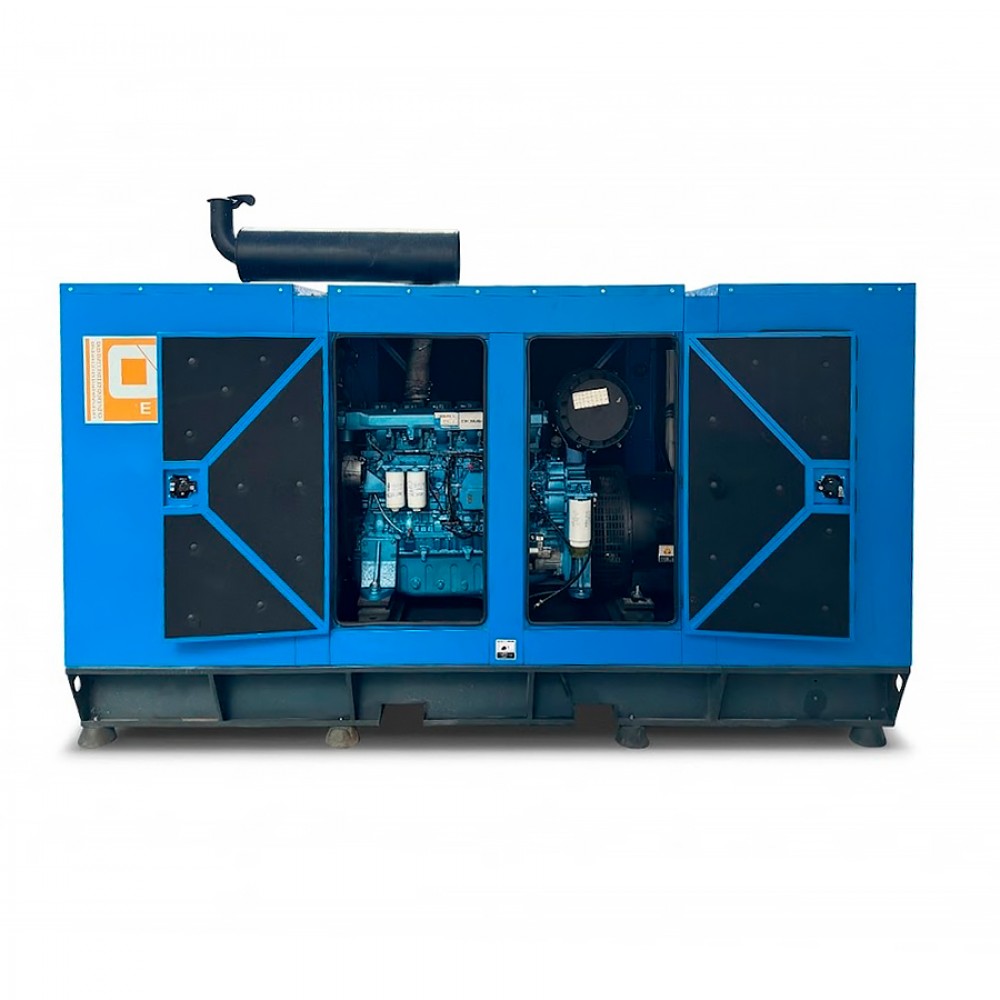 Дизельний генератор OYAL OYB-440 BAUDOUIN 6M16G450-5 440KVA/360KW, Альтернатор OYL315G, витрата 75% навантаження - 63,5 літрів/год, 230/400 В, 50 Гц (AVR+ATS), 4000x1500x2200 мм, 3690 кг, 630 л