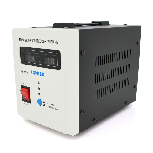 Стабілізатор напруги релейний Conter SVR-2000VA/1500W однофазний, напольного монтажу, LED дисплей, 140-260V, AC220±8%