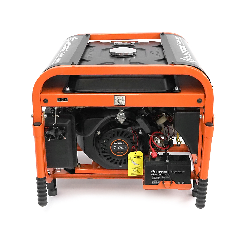 Генератор Інверторний БЕНЗИНОВИЙ LUTIAN LT4500EI, 4,5KVA (3.5kW), однофазний, мотор LT170-F1 4-тактний, 1-циліндровий OHV, 220V, 50Hz, об'єм 15л, 5x5, електростартер (без АКБ), 580x570x450 мм, 45кг