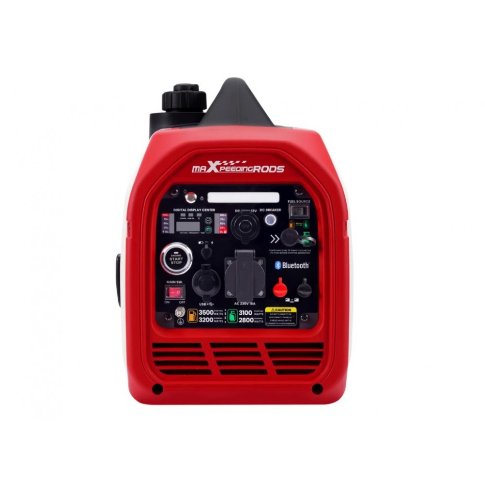 Генератор Інверторний БЕНЗИН/ГАЗ MXR4000GT (3,2 kW), однофазний, 220V, 50Hz, об'єм бака 4л, дистанційний запуск Bluetooh