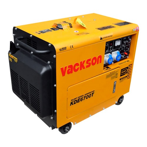 Генератор дизельный VACKSON KDE6700T+ATS, 1-фазный 230V, 50Hz, 5.5kVA/5.0kW