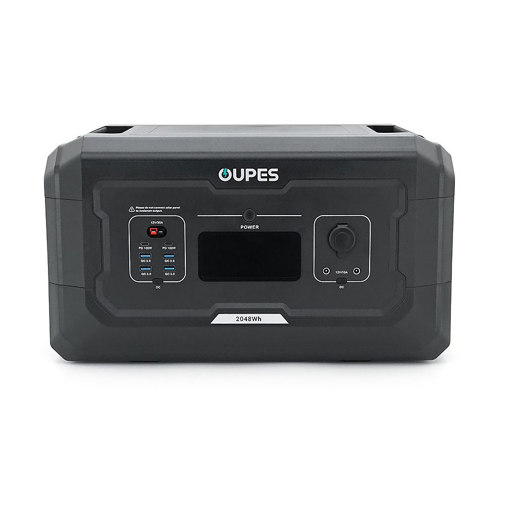 Додаткова батарея OUPES S2 BAT для S1/S2/S3, LiFePO4, потужність 2500 Вт, 2048 Вт·год, вхідний/вихідний порт 44–56,5 В, USB-A: 18 Вт, USB-C: 100 Вт, 460 × 270 × 255 мм, 19 кг