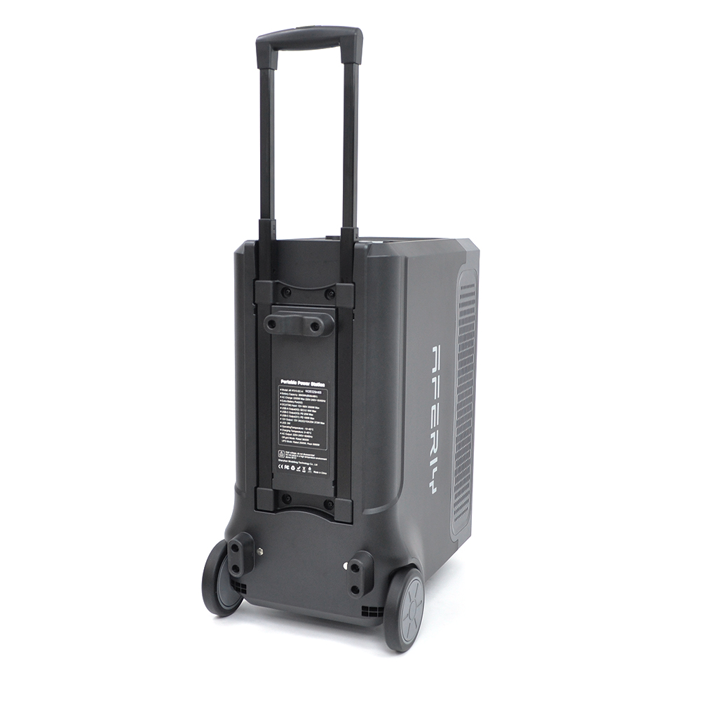 Портативная станция AFERIY AF-P310-EC-H, LiFePO4 3840Втч(max3600)Вт,MPPT 11.5-50В-20А(1500Вт),out220v. LED. 2-USB,4xType-C PD20/100Вт,DC+прикуриватель12В/10А, 584*321*464 мм, 40kg
