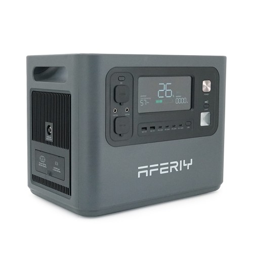 Портативна станція AFERIY AF-P210,LiFePO4 2048Втч.(max2400)Вт,MPPT 11.5-50В-20А(500Вт),out220v. LED. 2-USB,4xType-C PD20/100Вт,DC+прикуриватель12В/10А,398*280*315 мм,22kg