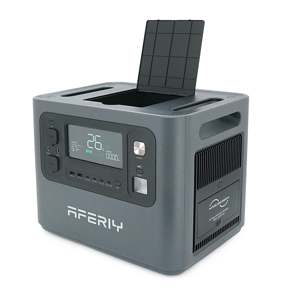 Портативна станція AFERIY AF-P210,LiFePO4 2048Втч.(max2400)Вт,MPPT 11.5-50В-20А(500Вт),out220v. LED. 2-USB,4xType-C PD20/100Вт,DC+прикуриватель12В/10А,398*280*315 мм,22kg