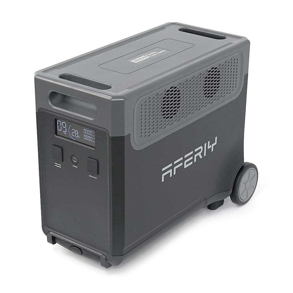 Додаткова акумуляторна батарея AFERIY AF-P310B,LiFePO4 3840Втч,MPPT 11.5-50В(200Вт),USB-A/18W,Type-C/100Вт,прикуриватель12В/10А, 550*321*464 мм, 36.5кг