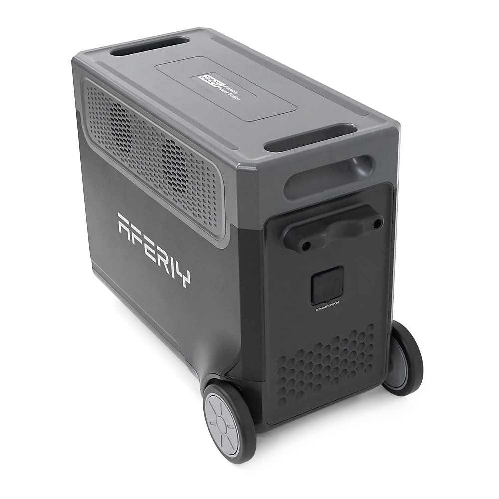 Додаткова акумуляторна батарея AFERIY AF-P310B,LiFePO4 3840Втч,MPPT 11.5-50В(200Вт),USB-A/18W,Type-C/100Вт,прикуриватель12В/10А, 550*321*464 мм, 36.5кг