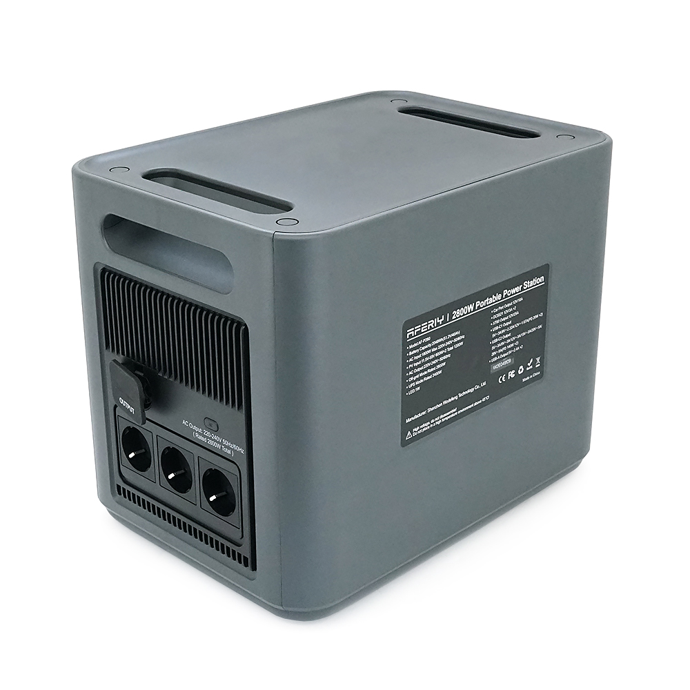 Портативна станція AFERIY AF-P280, LiFePO4, що розширюється від 2048Втч(max2800)Вт,MPPT 11.5-50В-20А(2*600Вт),out220v. LED. 2-USB,4xType-C PD20/100Вт,DC+прикурювач 12В/10А,398*280*315/398*280*220 мм22kg+19kg