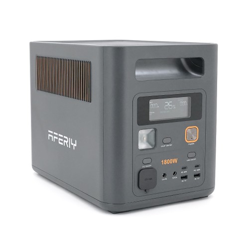 Портативна станція AFERIY AF-P180 Pro, LiFePO4 102Втч.1800Вт, MPPT 500Вт, out 2*220v.2*