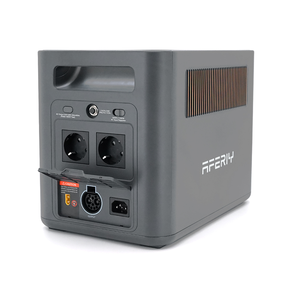 Портативна станція AFERIY AF-P180 Pro, LiFePO4 102Втч.1800Вт,MPPT 500Вт ,out 2*220v.2*USB-A/18Вт,2*Type-C PD20, прикурювач 12В/8А, 350×6м2