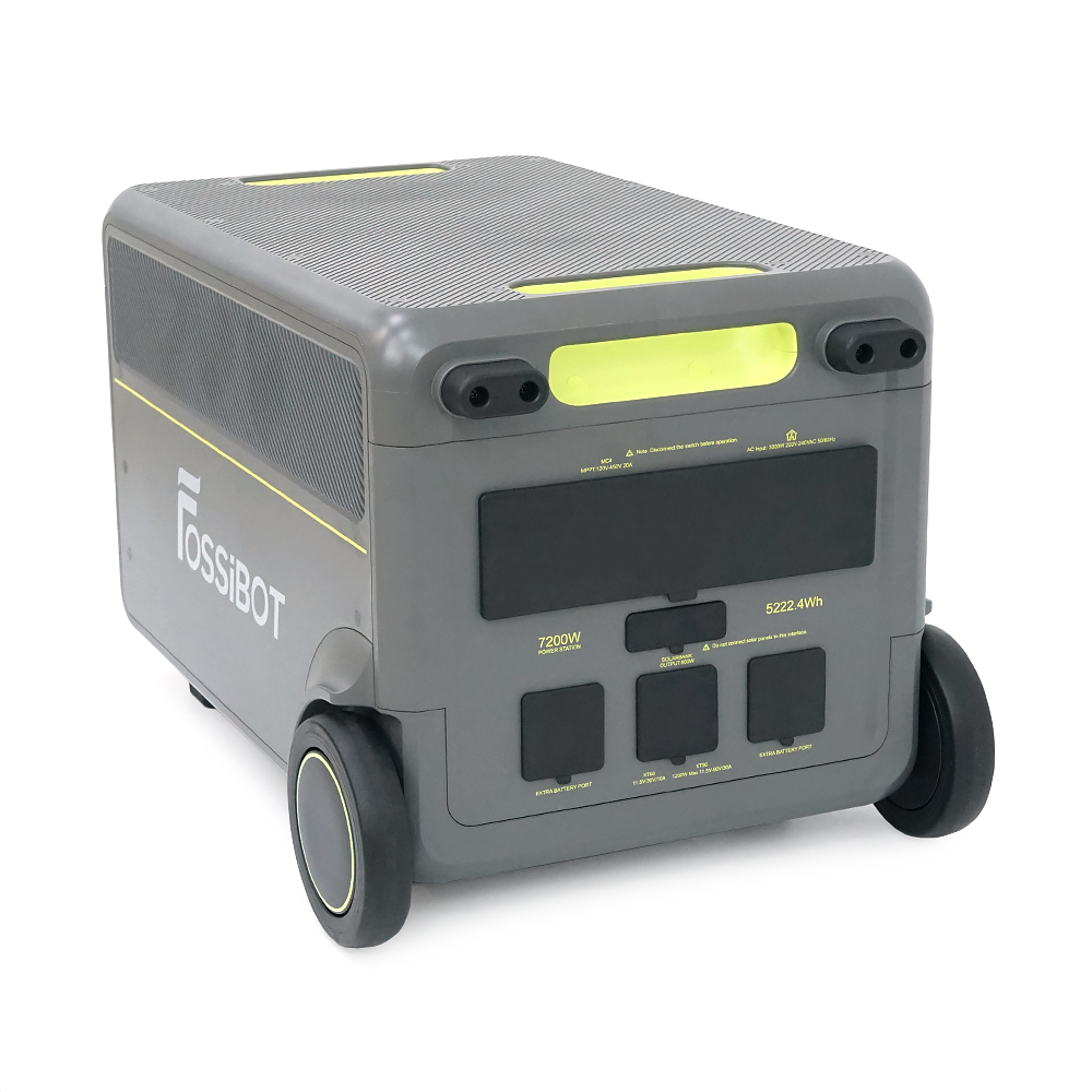 Портативна зарядна станція FOSSiBOT F7200, 7200W/5220Wh LiFePO₄, MPPT 2500W max XT90/120-450V, XT60-12V/10А, 2xDC5521-12V-3A, CarPort-1 2xUSB-A-18W, 2xUSB-C-100W, Wi-Fi, Bluetooth, charge 2.4 h, 609*321*475 мм, 78,6 кг