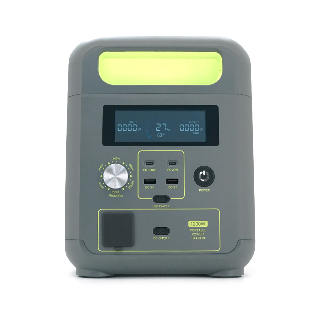 Портативна зарядна станція FOSSiBOT F1200, 1200W/1024Wh LiFePO₄, MPPT 200W max, CarPort-12V-10A, 2xAC230V, 2xUSB-A-18W, 2xUSB-C-100W, Wi-Fi, 2 мм, 11,5 кг