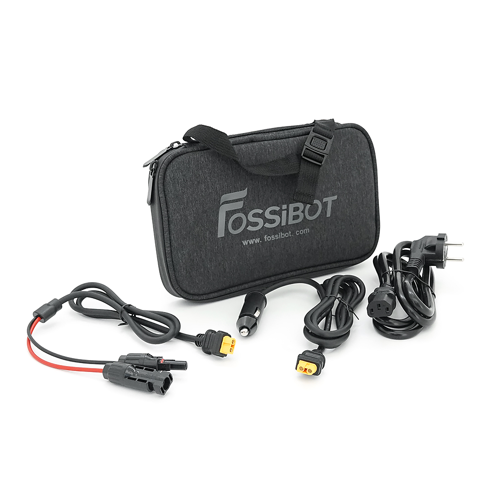 Портативна зарядна станція FOSSiBOT F1200, 1200W/1024Wh LiFePO₄, MPPT 200W max, CarPort-12V-10A, 2xAC230V, 2xUSB-A-18W, 2xUSB-C-100W, Wi-Fi, 2 мм, 11,5 кг