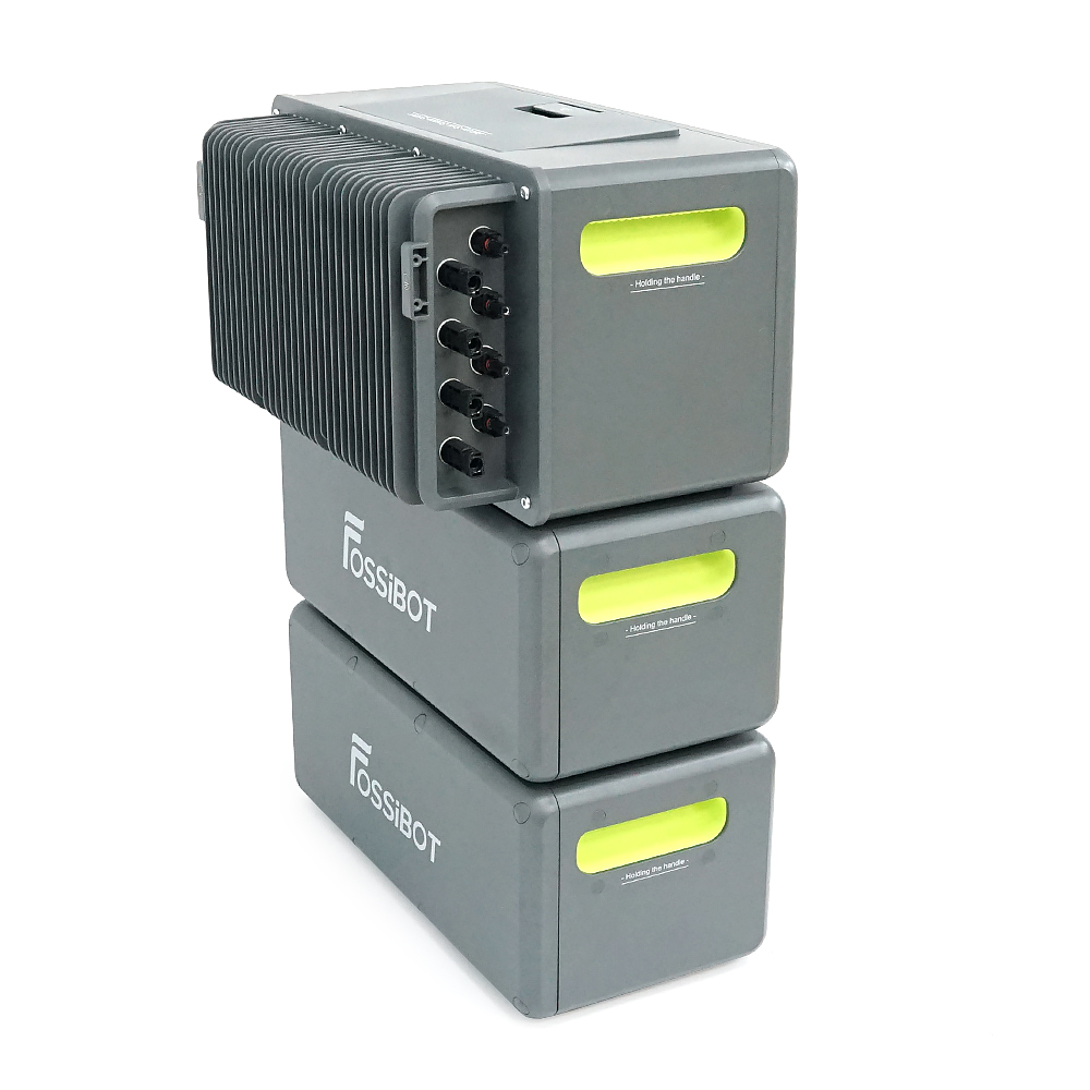 All-in-One Solar station FOSSiBOT FBP1200W+2Battery, APP Control, WiFi, 5874Wh LiFePO4 6000Cycles, MPPT 2000W max, 3хAC 220, 1xUSB-15W, 1хUSB-C(100W), Fast charge 90min, Bluetooth, Heating, IP65, -20-55°C, 476×308×751mm, 57,5kg
