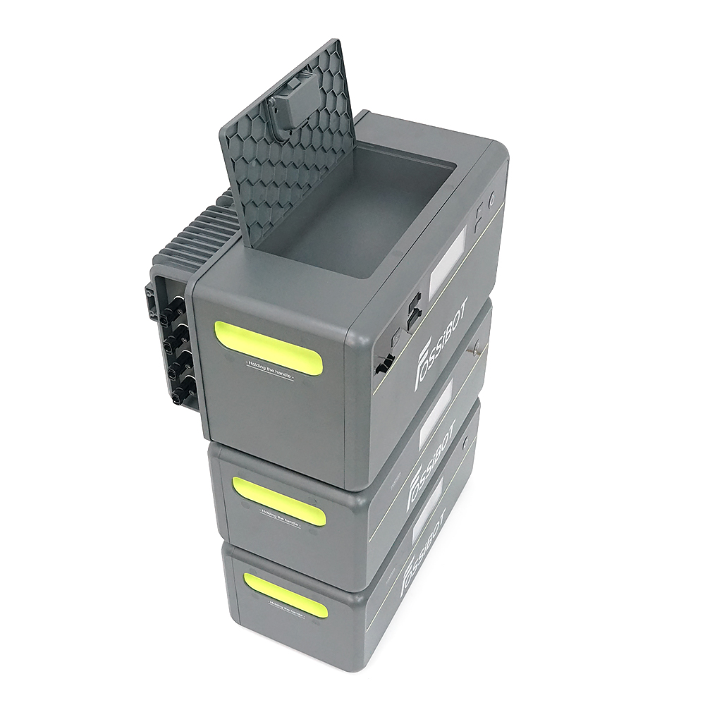 All-in-One Solar station FOSSiBOT FBP1200W+2Battery, APP Control, WiFi, 5874Wh LiFePO4 6000Cycles, MPPT 2000W max, 3хAC 220, 1xUSB-15W, 1хUSB-C(100W), Fast charge 90min, Bluetooth, Heating, IP65, -20-55°C, 476×308×751mm, 57,5kg