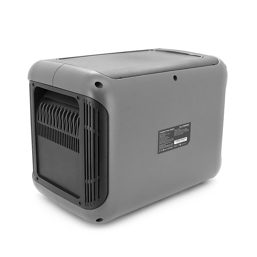 Зарядна станція ALLPOWERS R1500 LITE APP Control, Wi-Fi, Bluetooth, 1600W, 1056Wh LiFePO4 3500Cycles, MPPT 650w max, CAR port, DC12/24V, 4хAC 220V, 2xUSB-TYPE-C 100W, 2xUSB-A 18W, XT60, wireless 2*30W, Fast charge 60min, 413×312×265mm, 16,7kg