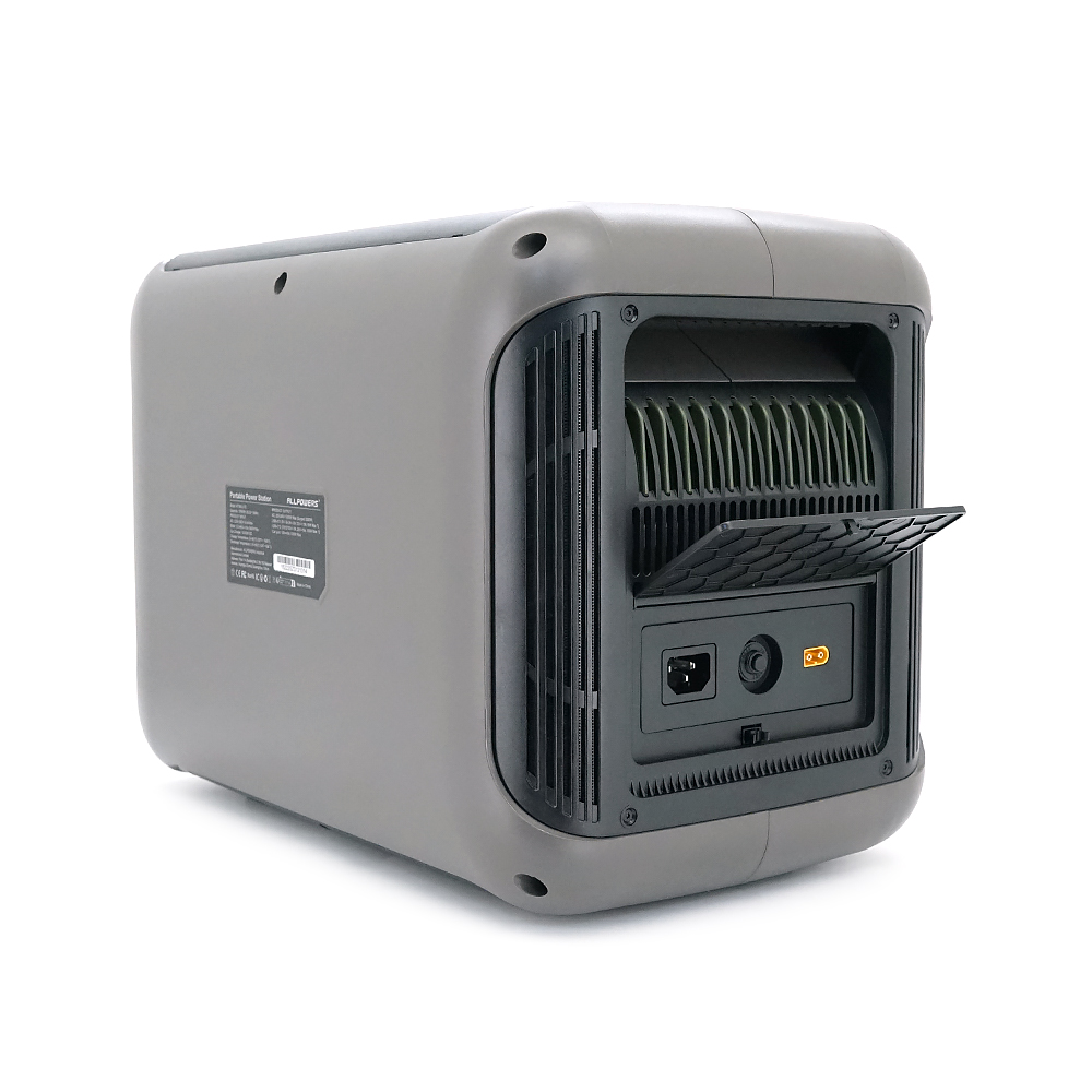 Зарядна станція ALLPOWERS R1500 LITE APP Control, Wi-Fi, Bluetooth, 1600W, 1056Wh LiFePO4 3500Cycles, MPPT 650w max, CAR port, DC12/24V, 4хAC 220V, 2xUSB-TYPE-C 100W, 2xUSB-A 18W, XT60, wireless 2*30W, Fast charge 60min, 413×312×265mm, 16,7kg