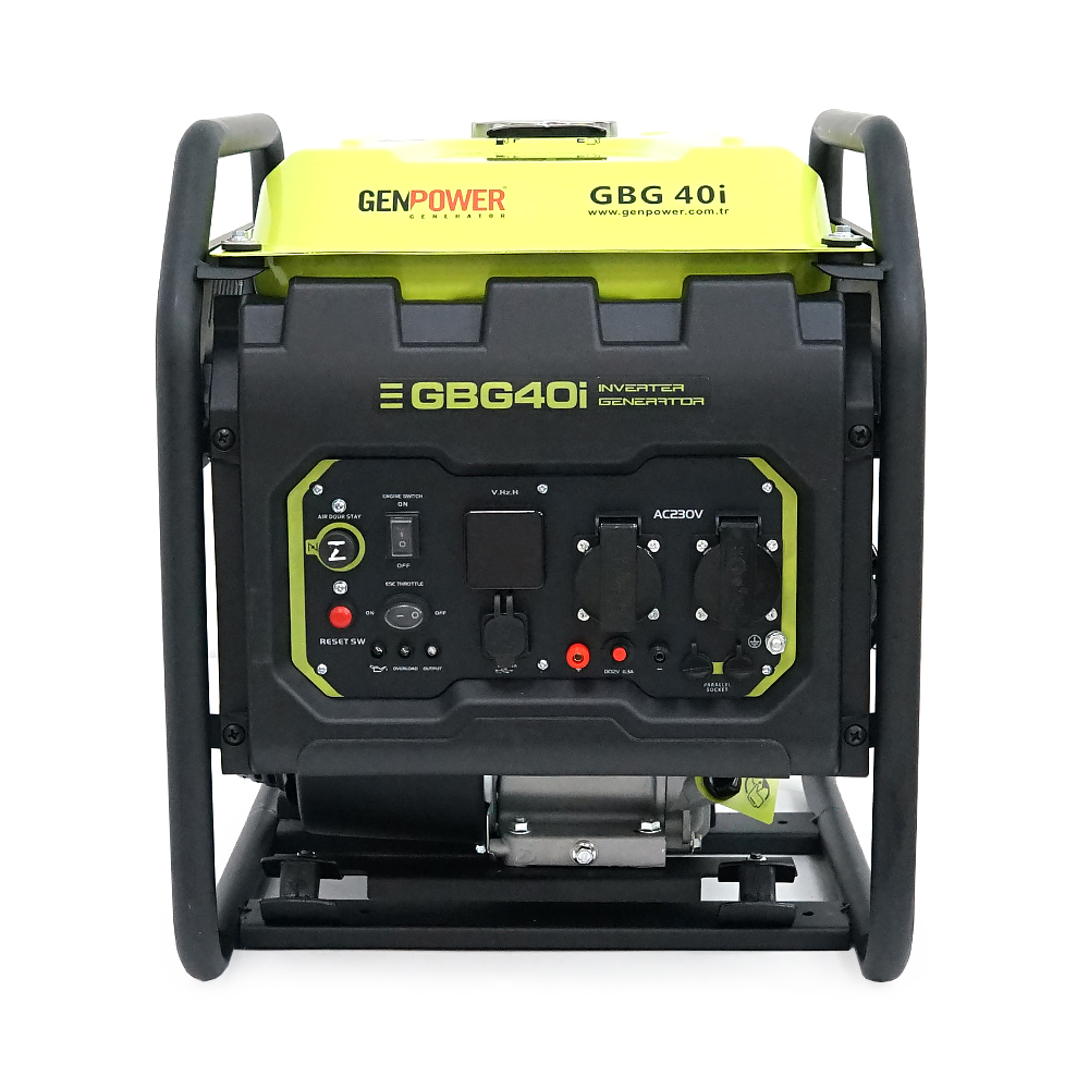 Генератор Інверторний Бензиновий Genpower GBG 40I 3.2kW (4kVA), однофазний, 230V, 50Hz, DC12V. об'єм 15.0л. АКБ у комплект не входить, 530*440*540mm.