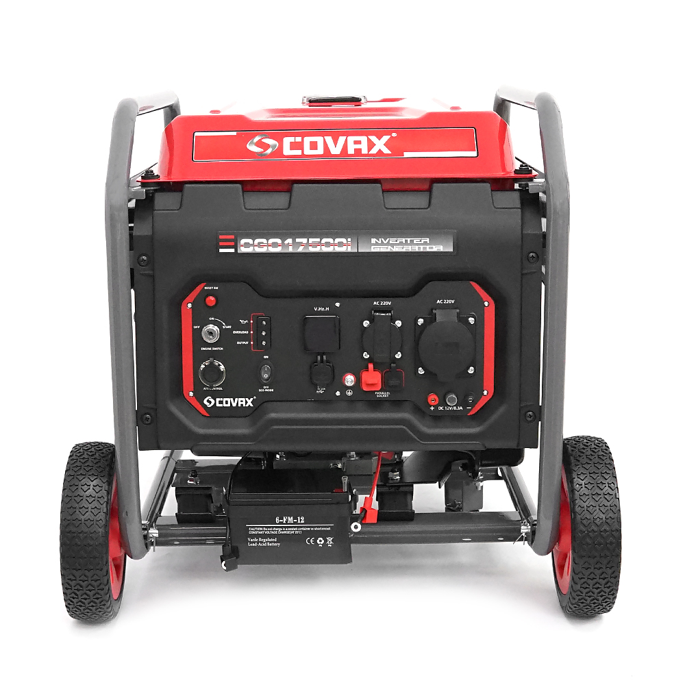 Генератор Інверторний COVAX CGO17500i, 11kW, бензин, однофазний 220V, 50Hz, electrik starter, 4-stroke, бак 25L, 633х550х605mm, 70kg