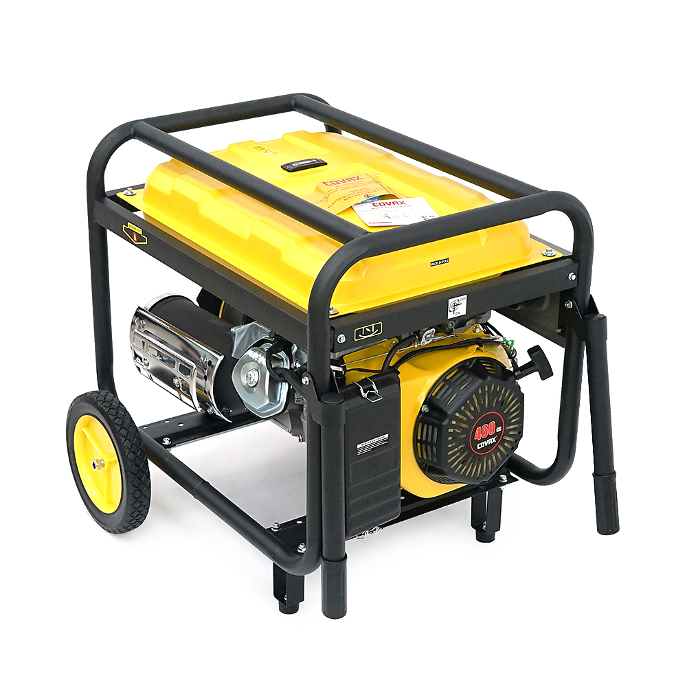 Генератор бензиновий COVAX CV10000LD-E2, 7.0kW, однофазний 220V, 50Hz, DC12V, 18HP, Recoil/Electric Starter, tank 25L, 705x550x570mm, 84kg