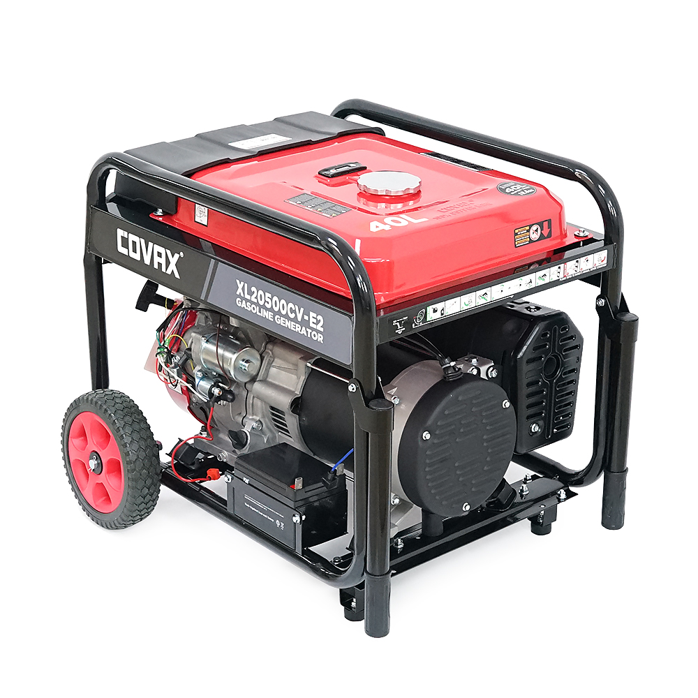 Генератор бензиновый COVAX XL20500CV-E2, 9.5kW, однофазный 220V, 50Hz, DC12V, 21HP, Electric Starter, tank 25L