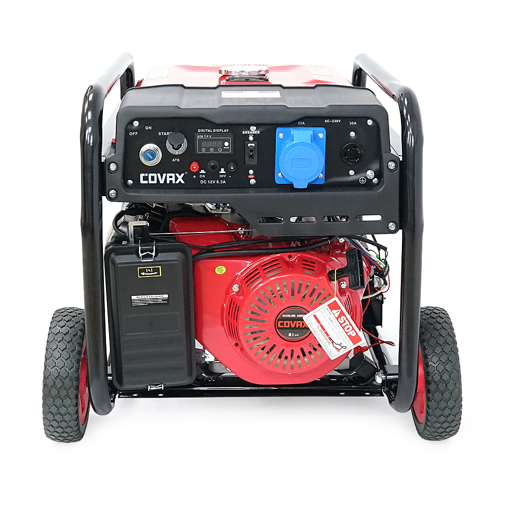 Генератор бензиновий COVAX XL20500CV-E2, 9.5kW, однофазний 220V, 50Hz, DC12V, 21HP, Electric Starter, tank 25L, 710x535x555mm