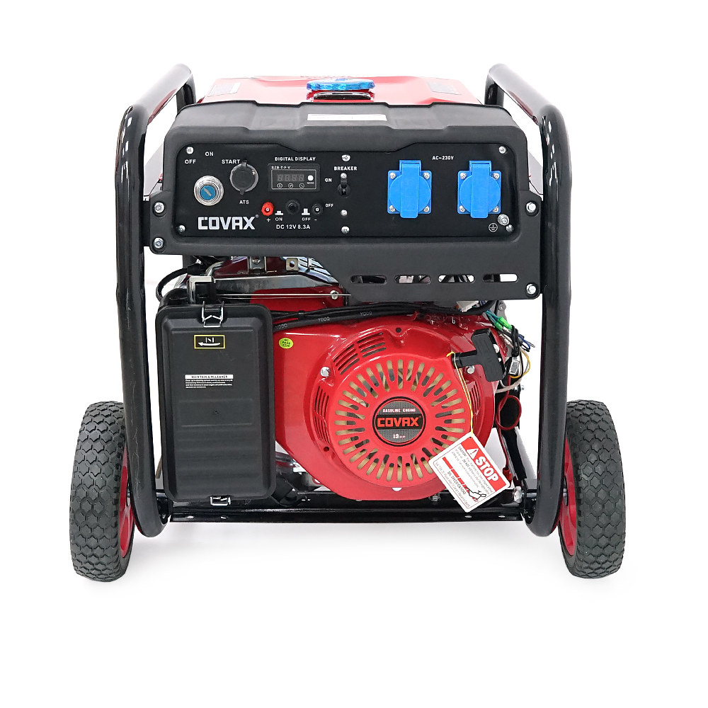 Генератор бензиновый COVAX XL7500CV-E2, 5.0kW, однофазный 220V, 50Hz, DC12V, 13HP, Electric Starter, tank 25L