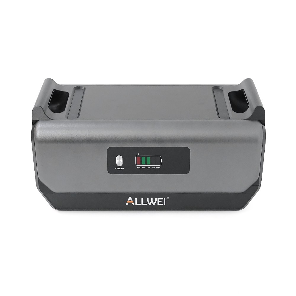 Додаткова батарея ALLWEI B200PRO (ємність 2048 Вт·ч), LiFePO4, потужність 2400 Вт, для зарядної станції SGR-PPS2400-2PRO, 480x255x240 мм, 18.6 кг