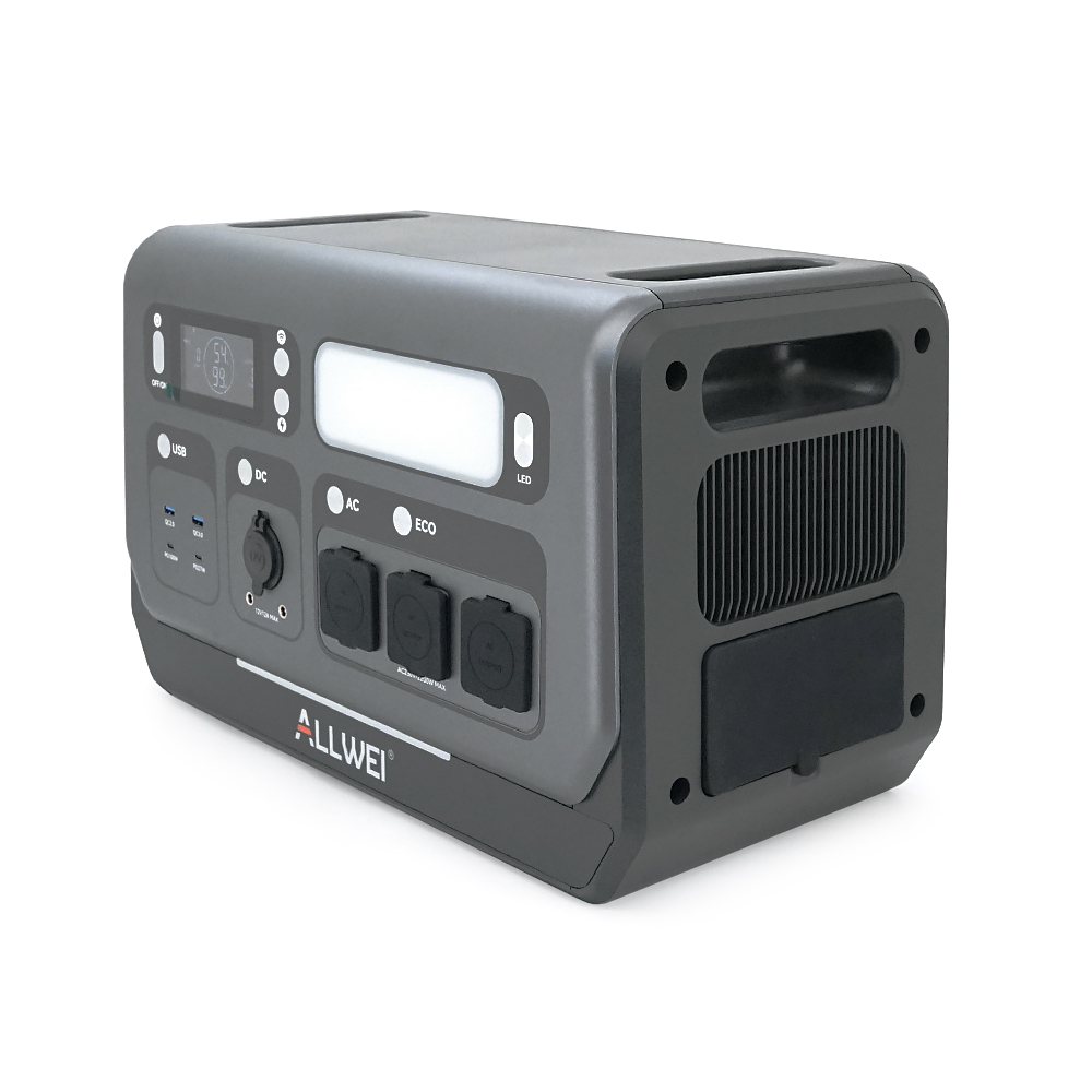 Портативна зарядна станція ALLWEI SGR-PPS2400-2PRO, 2400W/2048Wh LiFePO₄, MPPT 500W max ХТ60/12 – 60 В/10 А, 2xDC5521-12V-12A, CarPort-12V-12A 2xUSB-A-18W, 2xUSB-C-100W, Wi-Fi, charge 1.5 h, 465x260x295 мм, 23.5 кг