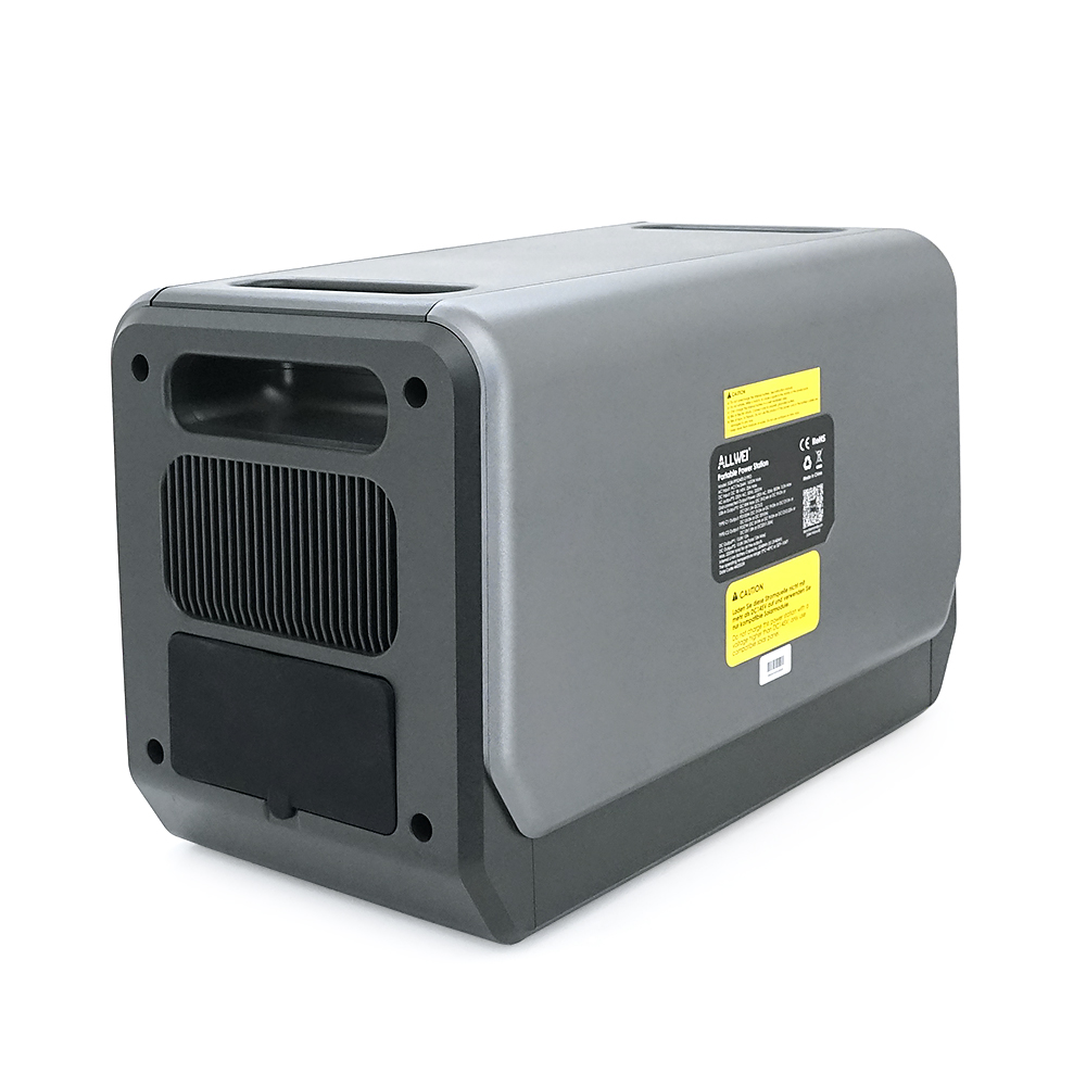 Портативна зарядна станція ALLWEI SGR-PPS2400-2PRO, 2400W/2048Wh LiFePO₄, MPPT 500W max ХТ60/12 – 60 В/10 А, 2xDC5521-12V-12A, CarPort-12V-12A 2xUSB-A-18W, 2xUSB-C-100W, Wi-Fi, charge 1.5 h, 465x260x295 мм, 23.5 кг