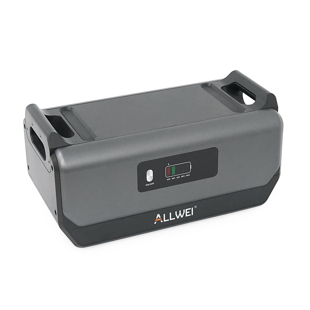 Портативная зарядная станция ALLWEI SGR-PPS2400-2PRO+BAT, 2400W/4096Wh LiFePO₄, MPPT 500W max ХТ60/12 – 60 В/10 А, 2xDC5521-12V-12A, CarPort-12V-12A, 3xAC230V, 2xUSB-A-18W, 2xUSB-C-100W, Wi-Fi, charge 1.5 h, 480x260x535 мм, 42.5кг