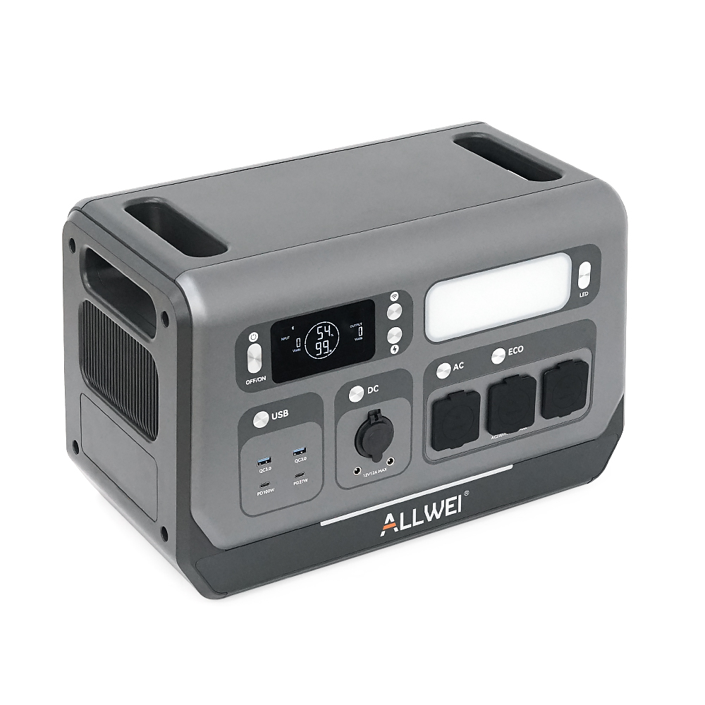 Портативная зарядная станция ALLWEI SGR-PPS2400-2PRO+BAT, 2400W/4096Wh LiFePO₄, MPPT 500W max ХТ60/12 – 60 В/10 А, 2xDC5521-12V-12A, CarPort-12V-12A, 3xAC230V, 2xUSB-A-18W, 2xUSB-C-100W, Wi-Fi, charge 1.5 h, 480x260x535 мм, 42.5кг