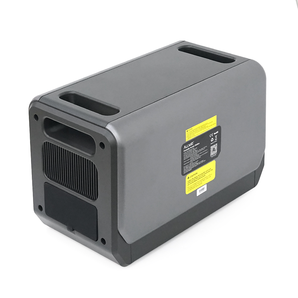 Портативная зарядная станция ALLWEI SGR-PPS2400-2PRO+BAT, 2400W/4096Wh LiFePO₄, MPPT 500W max ХТ60/12 – 60 В/10 А, 2xDC5521-12V-12A, CarPort-12V-12A, 3xAC230V, 2xUSB-A-18W, 2xUSB-C-100W, Wi-Fi, charge 1.5 h, 480x260x535 мм, 42.5кг