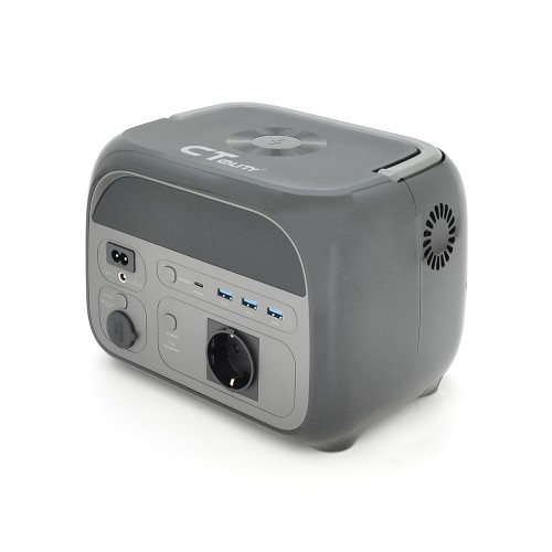 Зарядная станция CTOLITY AP400 APP Control, 400W, 345Wh LiFePO4, MPPT 150W max, DC12V-5A, 2хAC 220, 3xUSB-18W, 1хUSB-C, wireless 15W, Fast charge 6