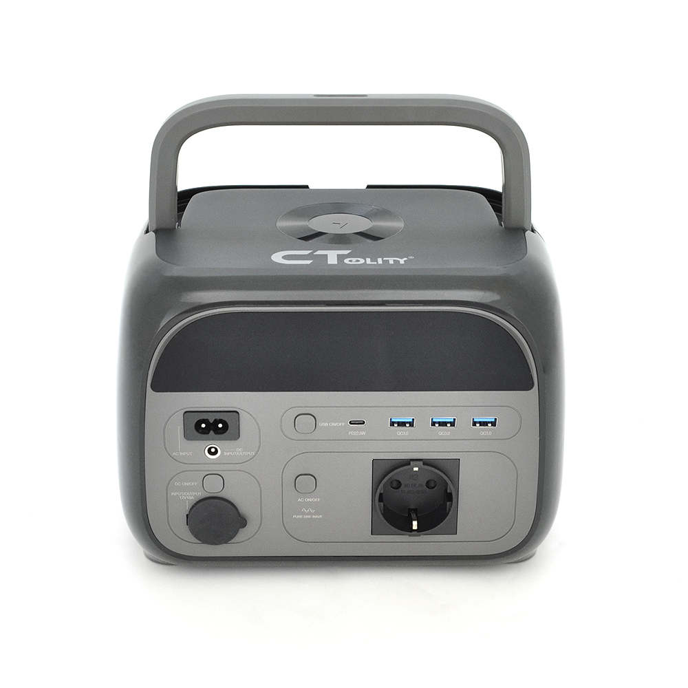 Зарядная станция CTOLITY AP400 APP Control, 400W, 345Wh LiFePO4, MPPT 150W max, DC12V-5A, 2хAC 220, 3xUSB-18W, 1хUSB-C, wireless 15W, Fast charge 6