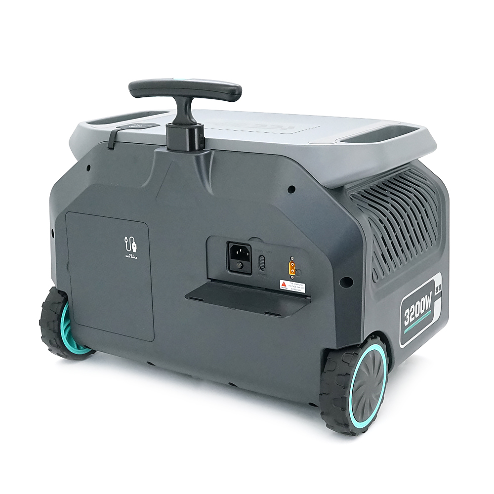 Портативна зарядна станція Singo3000, 3200W/2048Wh LiFePO₄, MPPT 1000W max, 2xDC5521-12V-8A, CarPort-12V-10A, 4xAC230V, 4xUSB-A-15W, 4xUSB 1.5 h, 4xUSB-C-100W, Wi-Fi, Bluetooth, charge 1.5 h, 445*298*371 мм,24.4 кг